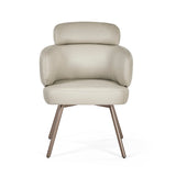 Faux Leather Dining Chairs in Set Of 2 Swivel - Callisto