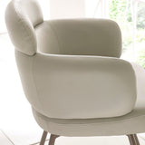 Faux Leather Dining Chairs in Set Of 2 Swivel - Callisto