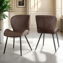 Faux Leather Dining Chairs in Set Of 4 - Quebec