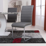 Faux Leather Dining Chairs in Set Of 2 - Callisto