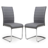 Faux Leather Dining Chairs in Set Of 2 - Callisto