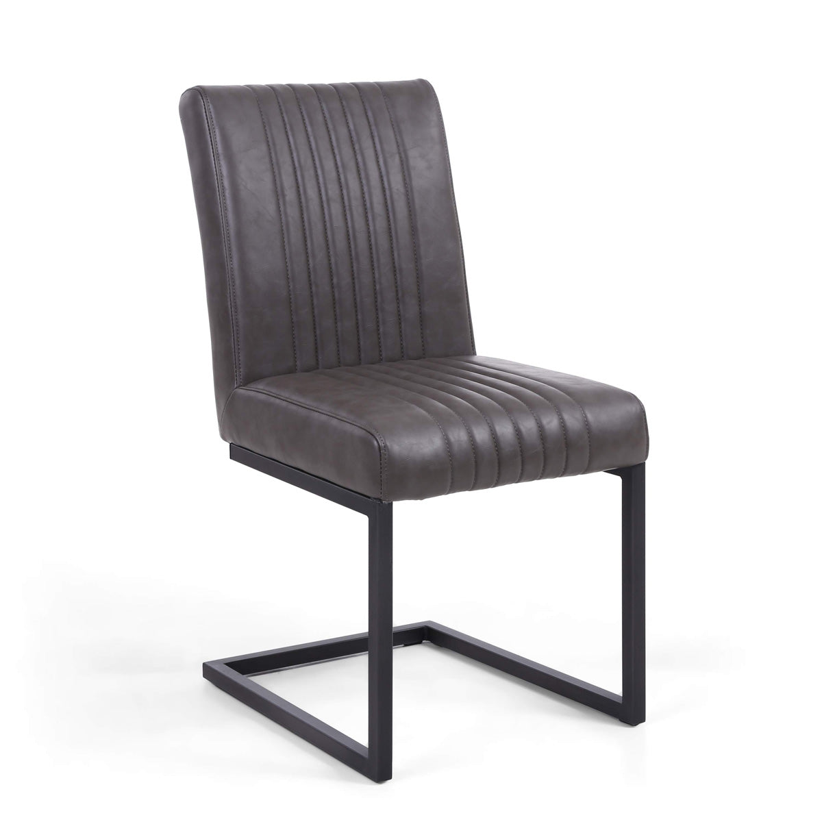 Faux Leather Dining Chairs in Set Of 2 Cantilever - Archer