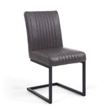 Faux Leather Dining Chairs in Set Of 2 Cantilever - Archer