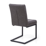 Faux Leather Dining Chairs in Set Of 2 Cantilever - Archer
