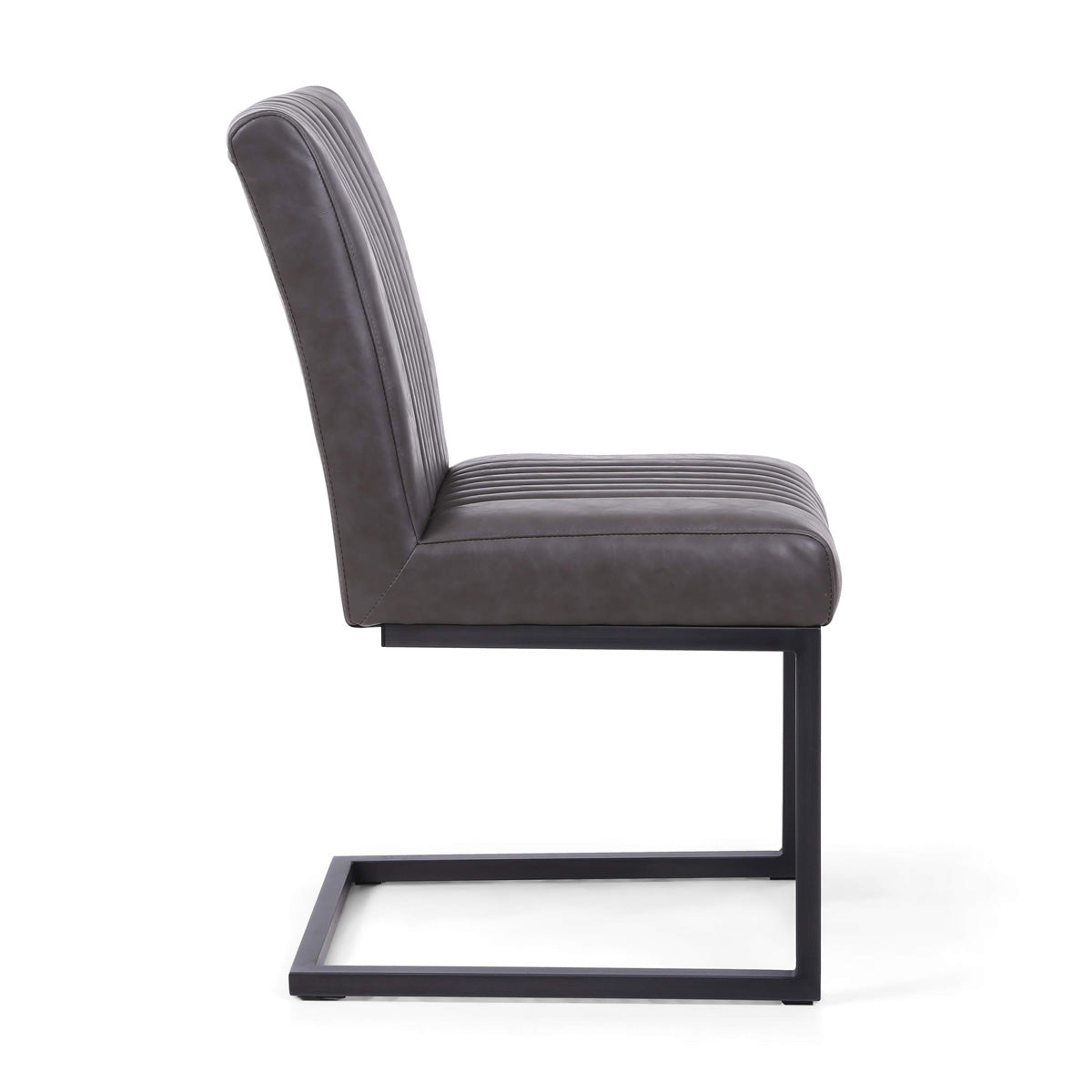 Faux Leather Dining Chairs in Set Of 2 Cantilever - Archer