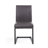 Faux Leather Dining Chairs in Set Of 2 Cantilever - Archer