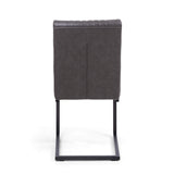 Faux Leather Dining Chairs in Set Of 2 Cantilever - Archer