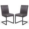Faux Leather Dining Chairs in Set Of 2 Cantilever - Archer