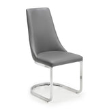 Faux Leather Dining Chairs in Set Of 2 Cantilever - Como