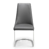 Faux Leather Dining Chairs in Set Of 2 Cantilever - Como