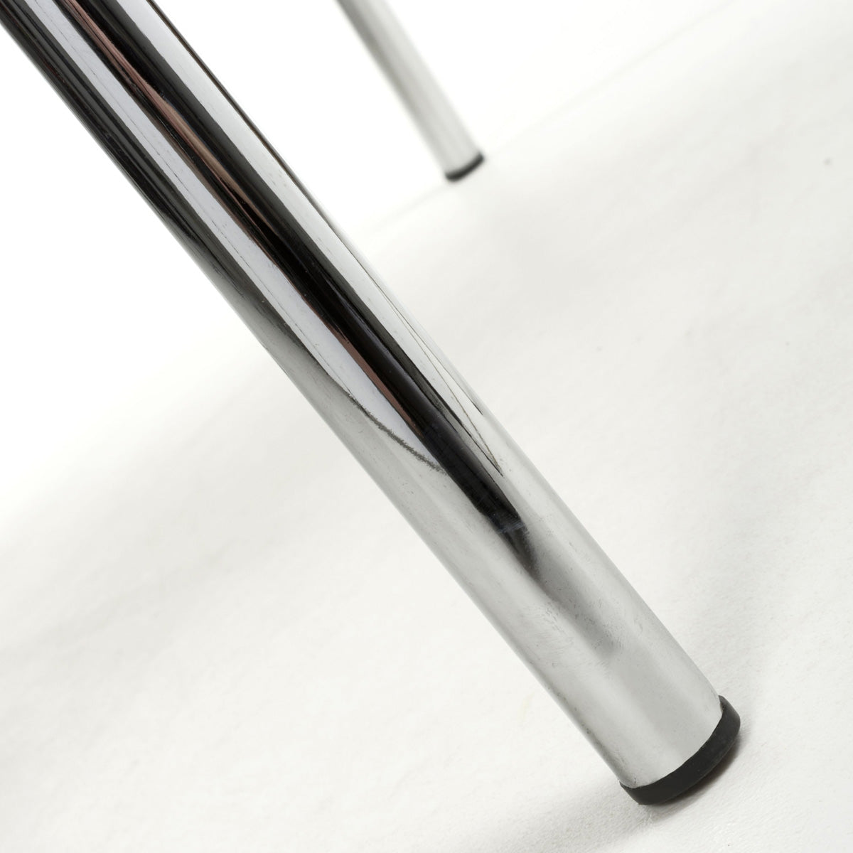 Faux Leather Dining Chairs in Set Of 2 With Chrome Metal Legs - Jenner