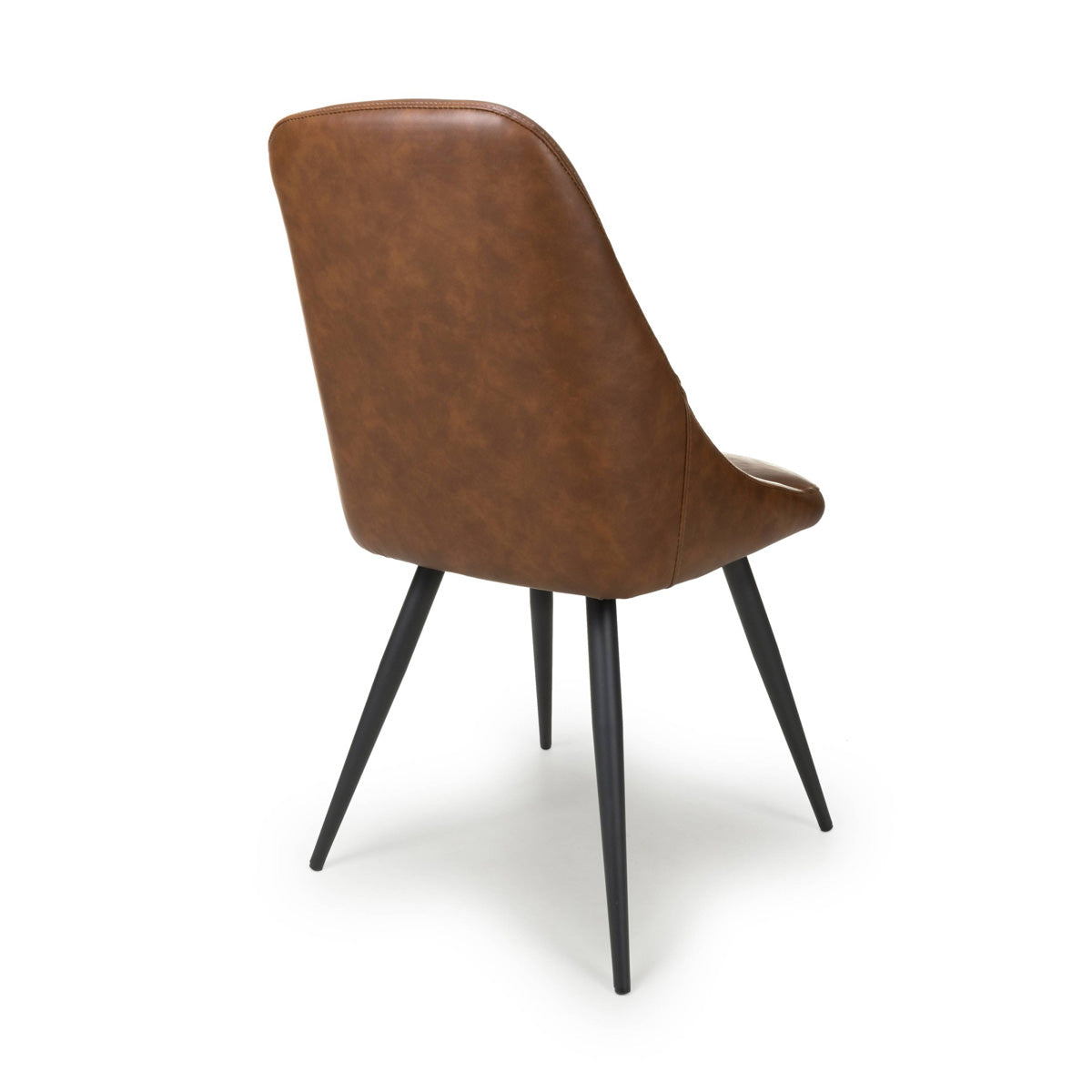 Faux Leather Dining Chairs in Set Of 2 - Corinth