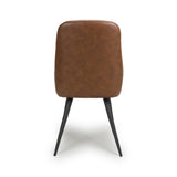 Faux Leather Dining Chairs in Set Of 2 - Corinth