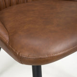 Faux Leather Dining Chairs in Set Of 2 - Corinth