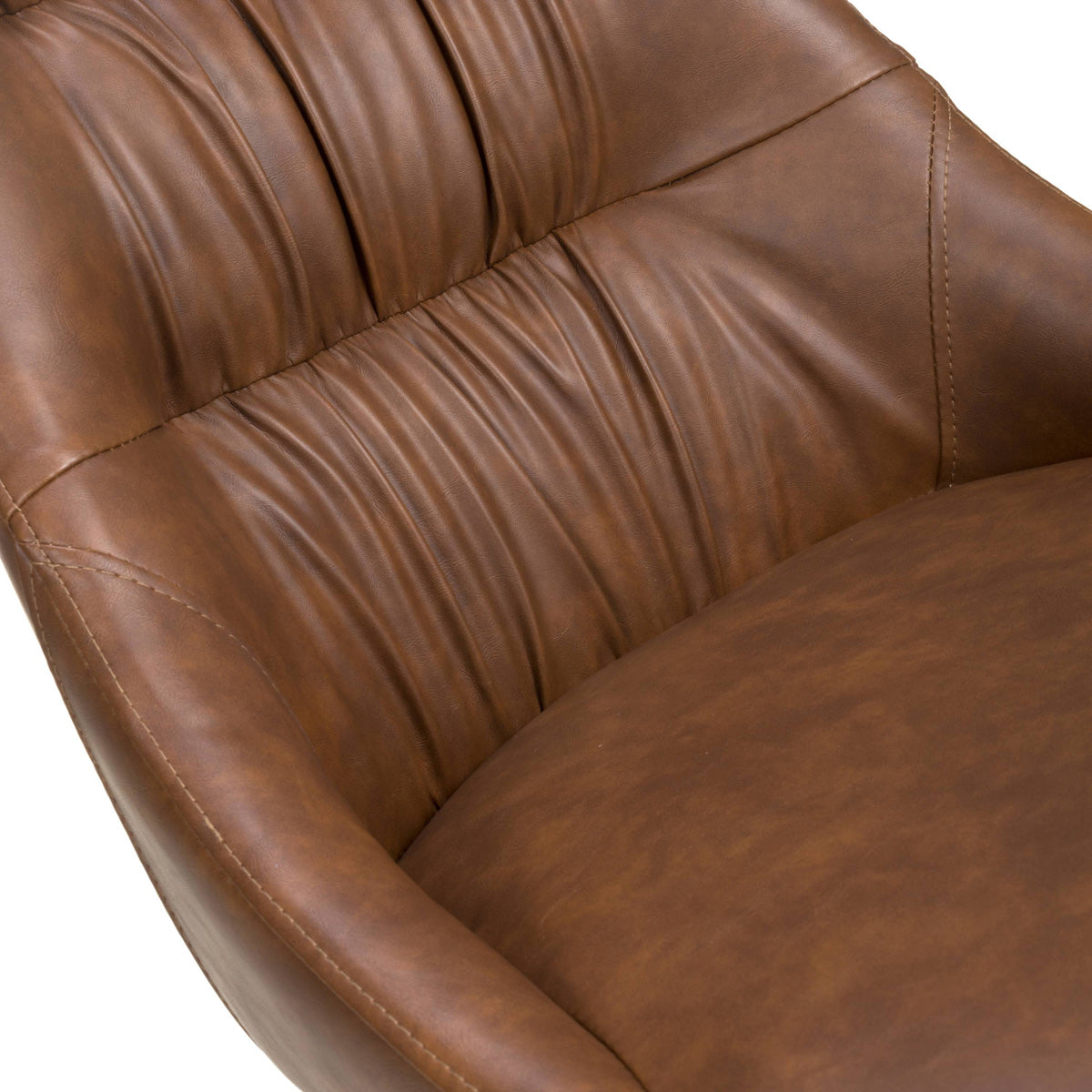 Faux Leather Dining Chairs in Set Of 2 - Corinth