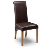 Faux Leather Dining Chairs in Set Of 2 - Cuba