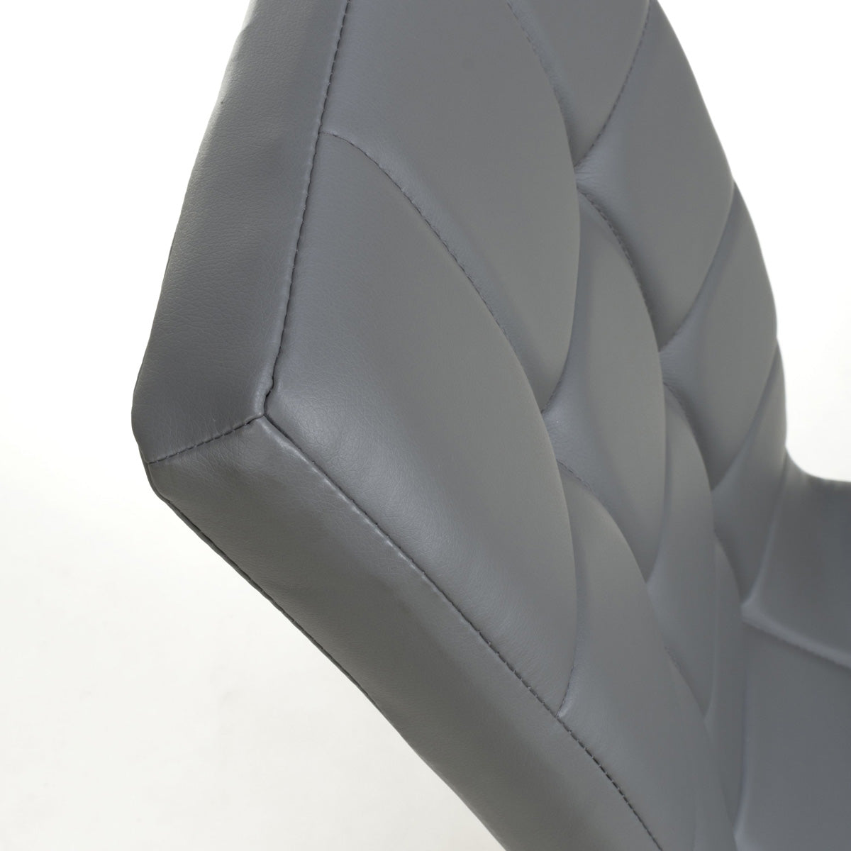 Faux Leather Dining Chairs in Set Of 2 With Gold Metal Legs - Jenner