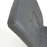 Faux Leather Dining Chairs in Set Of 2 With Gold Metal Legs - Jenner