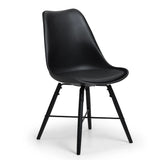Faux Leather Dining Chairs in Set Of 2 - Kari