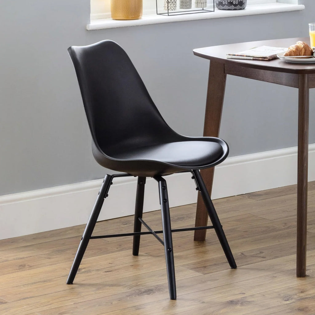 Faux Leather Dining Chairs in Set Of 2 - Kari