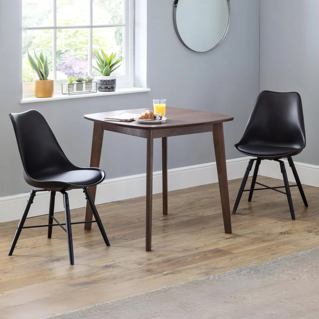 Faux Leather Dining Chairs in Set Of 2 - Kari