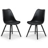 Faux Leather Dining Chairs in Set Of 2 - Kari