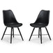 Faux Leather Dining Chairs in Set Of 2 - Kari