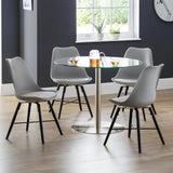 Faux Leather Dining Chairs in Set Of 2 - Kari