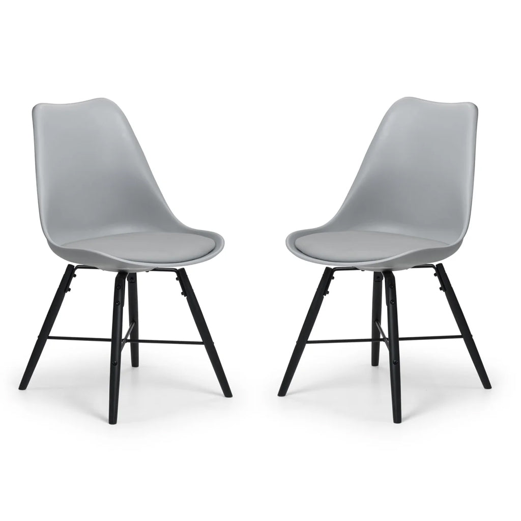 Faux Leather Dining Chairs in Set Of 2 - Kari