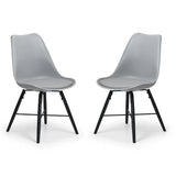 Faux Leather Dining Chairs in Set Of 2 - Kari