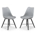 Faux Leather Dining Chairs in Set Of 2 - Kari