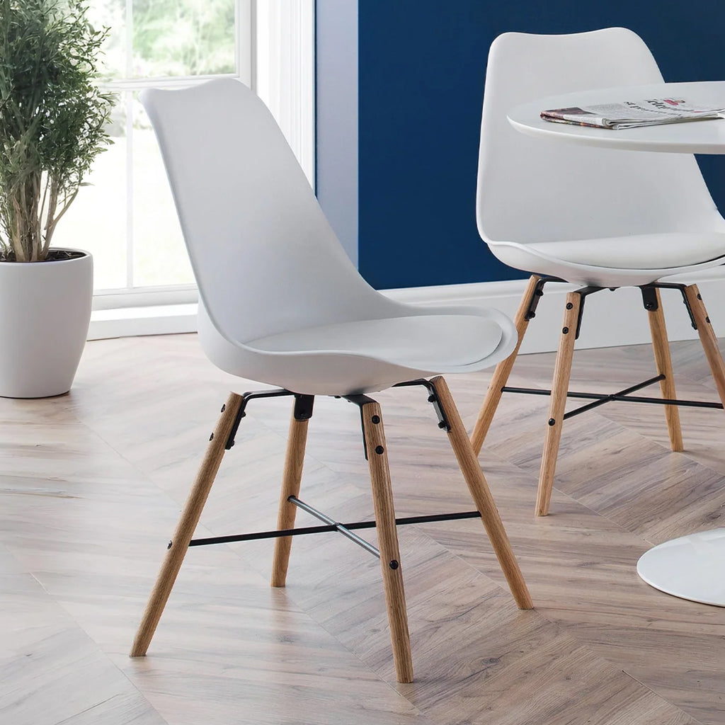 Faux Leather Dining Chairs in Set Of 2 - Kari