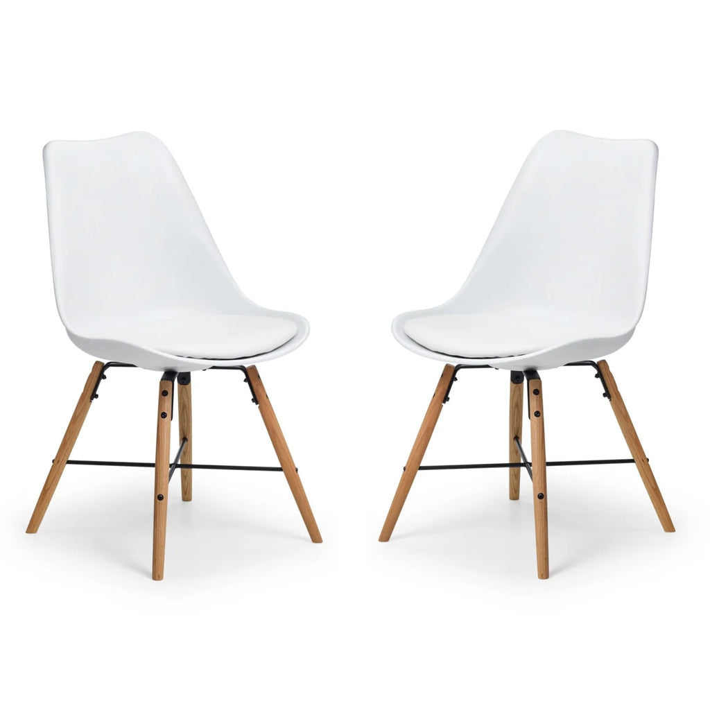 Faux Leather Dining Chairs in Set Of 2 - Kari