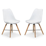 Faux Leather Dining Chairs in Set Of 2 - Kari