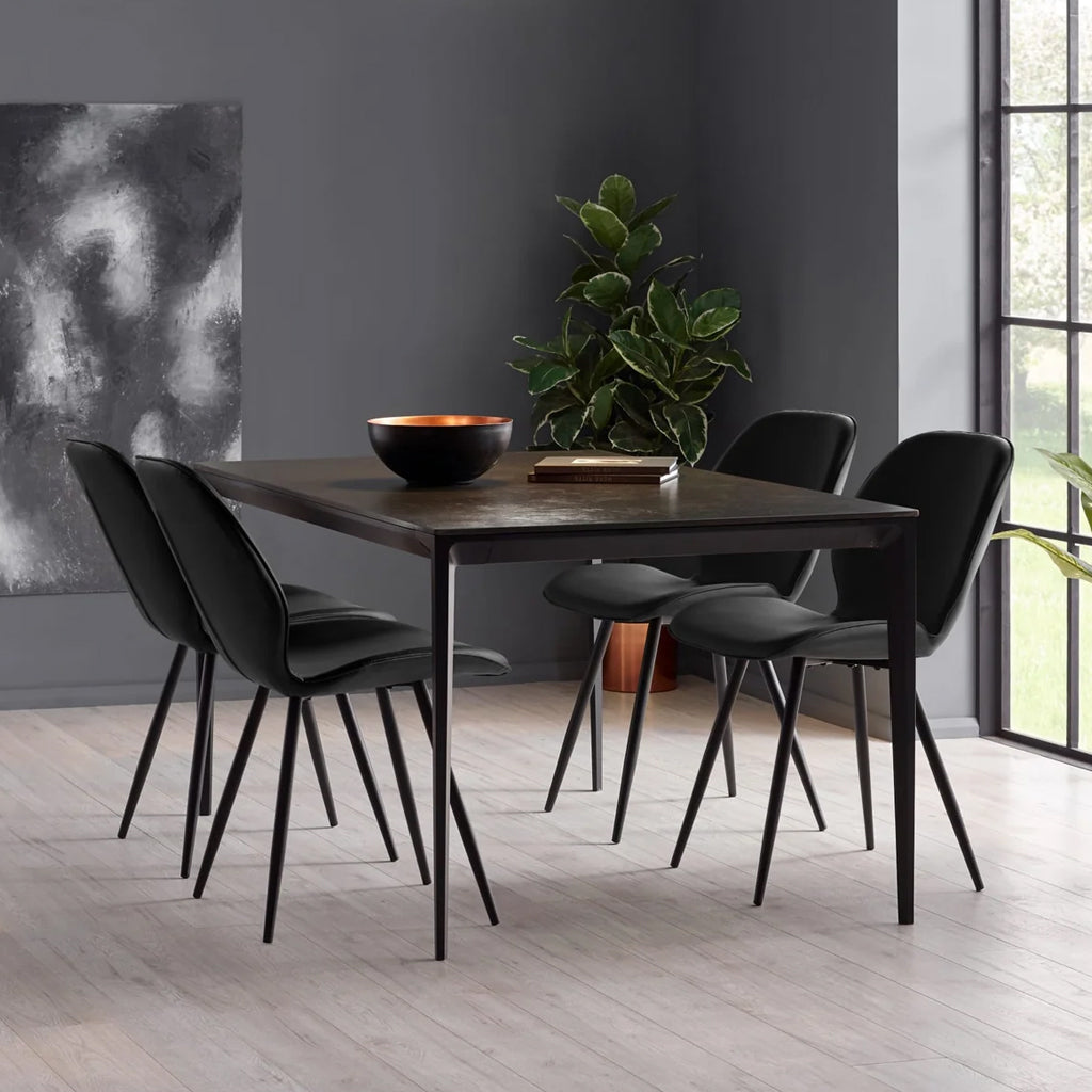 Faux Leather Dining Chairs in Set Of 2 - Otto