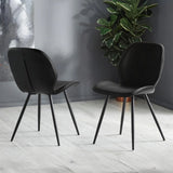 Faux Leather Dining Chairs in Set Of 2 - Otto