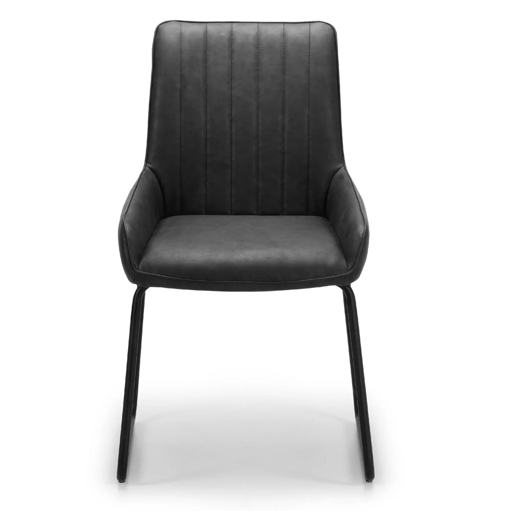 Faux Leather Dining Chairs in Set Of 2 - Soho