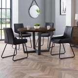 Faux Leather Dining Chairs in Set Of 2 - Soho