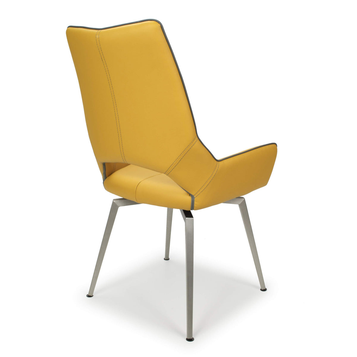 Faux Leather Dining Chairs in Set Of 2 With Swivel Function - Mako