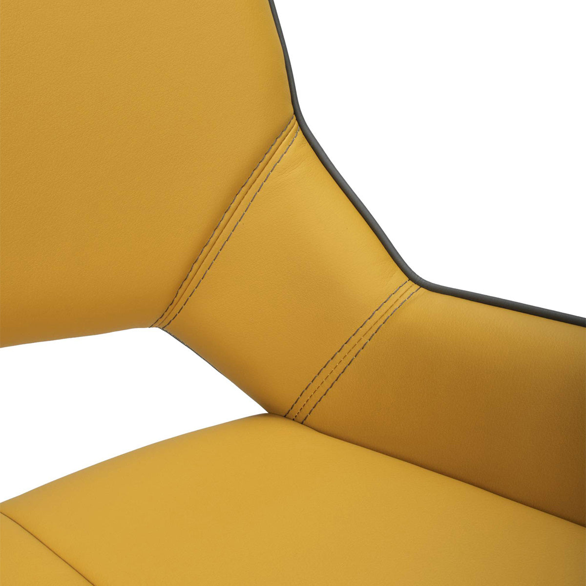 Faux Leather Dining Chairs in Set Of 2 With Swivel Function - Mako
