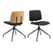 Faux Leather Dining Chairs in Set of 2 With Swivel Function - Owen