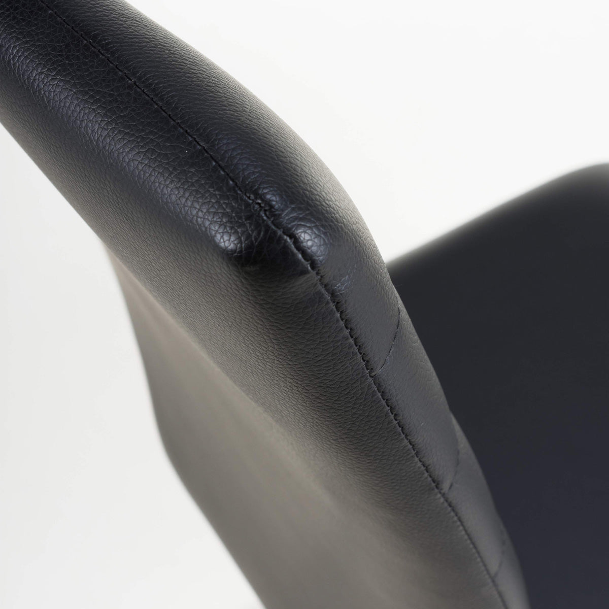 Faux Leather Dining Chairs in Set Of 4 With Black Metal Cantilever Legs - Carlisle