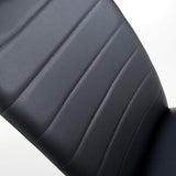 Faux Leather Dining Chairs in Set Of 4 With Black Metal Cantilever Legs - Carlisle