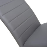 Faux Leather Dining Chairs in Set Of 4 With Black Metal Cantilever Legs - Carlisle
