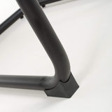 Faux Leather Dining Chairs in Set Of 4 With Black Metal Cantilever Legs - Carlisle