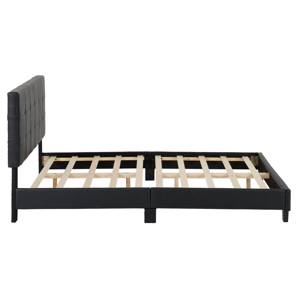 Faux Leather Double Bed - Arran