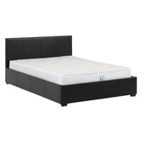 Faux Leather Double Ottoman Storage Bed - Waverley