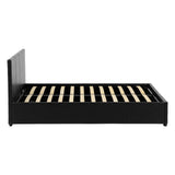 Faux Leather Double Ottoman Storage Bed - Waverley