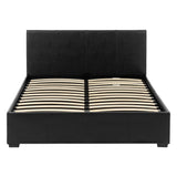 Faux Leather Double Ottoman Storage Bed - Waverley