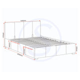 Faux Leather Double Ottoman Storage Bed - Waverley